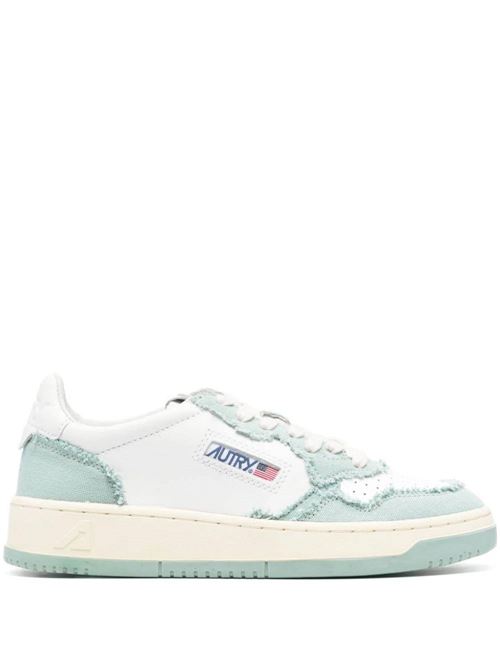 White/aqua blue sneaker Autry | AULWCB12BLUE SURF